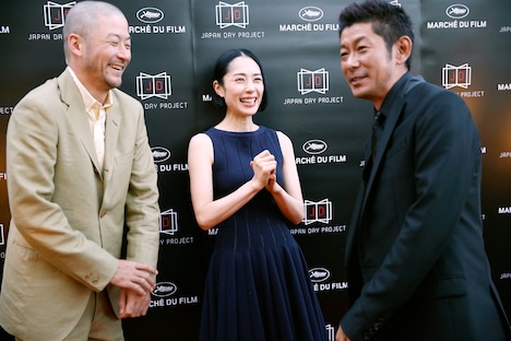 左から浅野忠信、深津絵里、永瀬正敏。(c) 2015 Getty Images for Japan Day Project