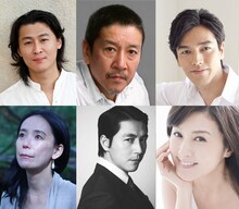オフィシャルコンペティション審査員。上段左から冲方丁、奥田瑛二、要潤。下段左から河瀬直美、チョン・ウソン、藤原紀香。