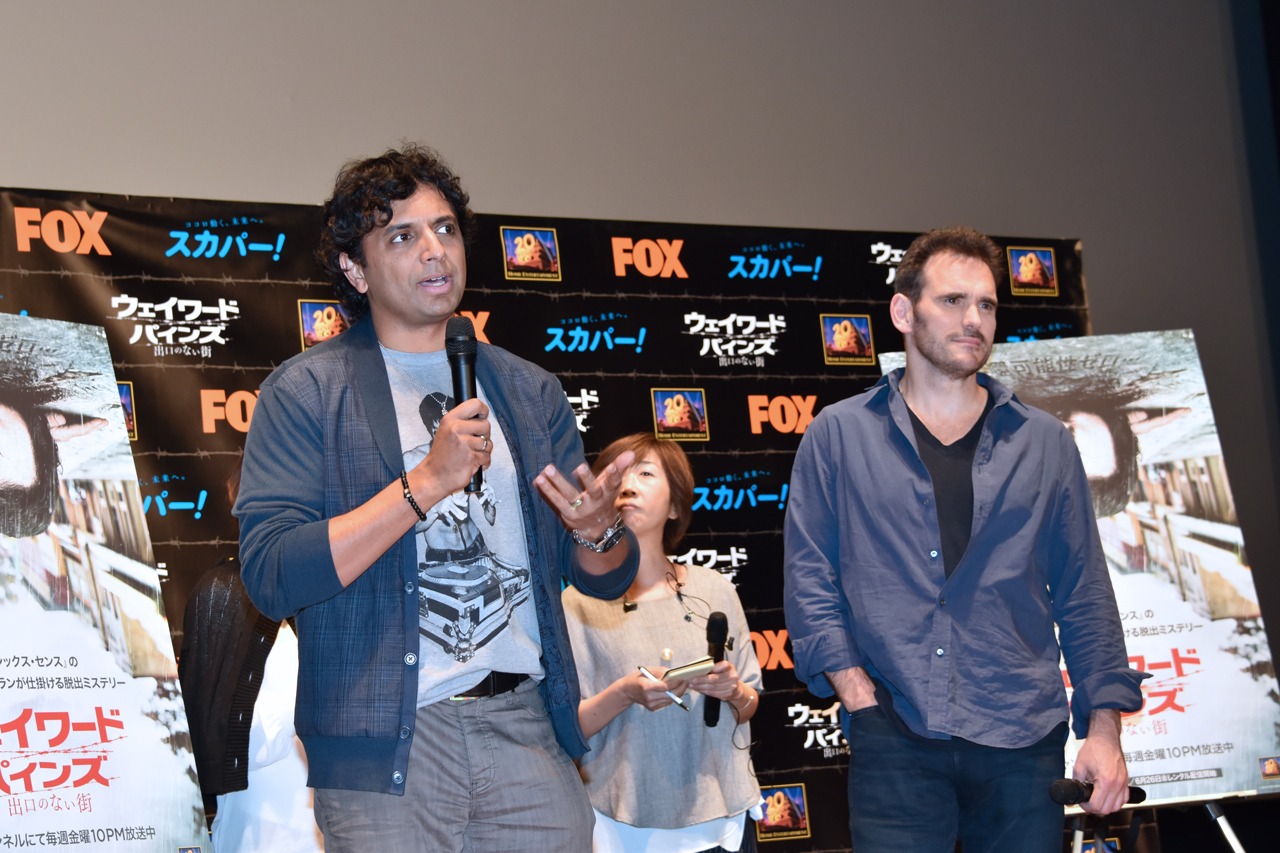 左からM・ナイト・シャマラン、マット・ディロン。