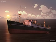 「氷川丸ものがたり」3Dモデリング画像 (c)氷川丸ものがたり製作委員会