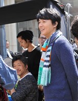 JCB オリジナルシリーズ「かけがえのない毎日」編の撮影風景。