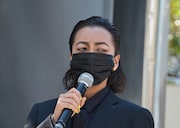 山田孝之扮する南秀吉のモノマネメイクで登場したざわちん。彼女が登場した時、観客は完全に山田だと思い込んでいた。