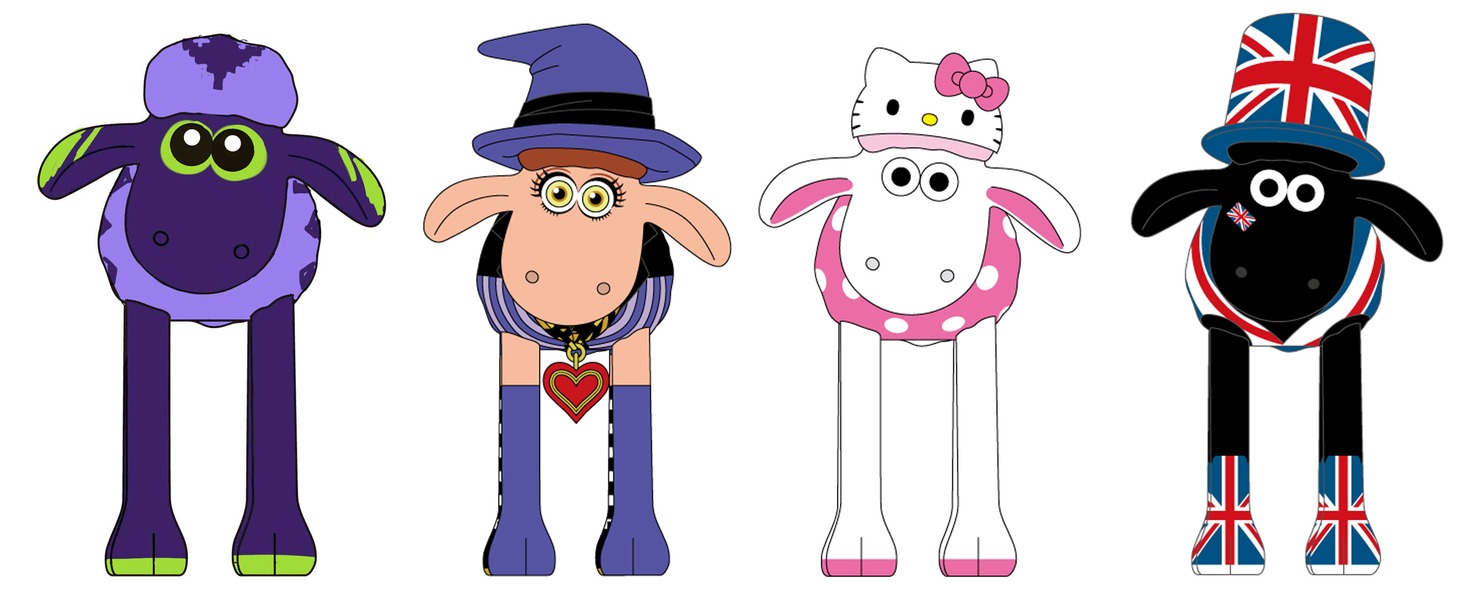 「Shaun IN JAPAN」展示作品デザイン (c)カラー  (c)安野モヨコ/コルク (c)1976, 2015 SANRIO CO., LTD