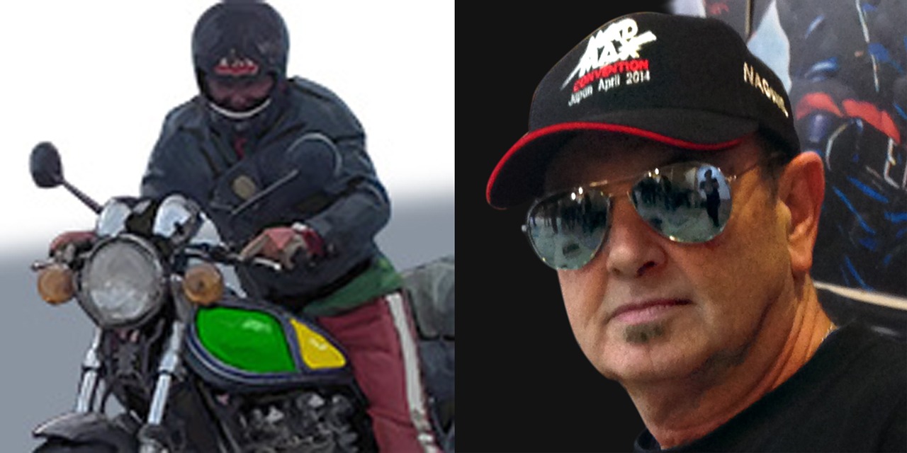 スタントライダーを務めたデイル・ベンチ。