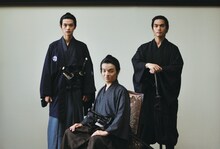 「合葬」より、左から吉森柾之助役の瀬戸康史、福原悌二郎役の岡山天音、秋津極役の柳楽優弥。(c)2015 杉浦日向子・MS.HS/「合葬」製作委員会