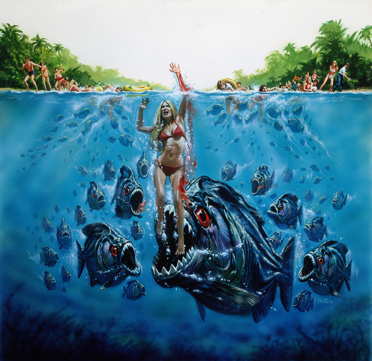 「ピラニア」PIRANHA (c) 1978 THE PACIFIC TRUST D.B.A. PIRANHA PRODUCTIONS. All Rights Reserved