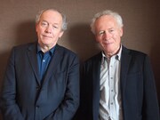 「サンドラの週末」のPRのため来日していたダルデンヌ兄弟。左からリュック・ダルデンヌ、ジャン=ピエール・ダルデンヌ。