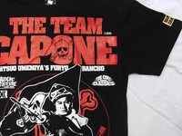 「不良番長 THE TEAM CAPONE （梅宮辰夫）」Tシャツ表面拡大写真 (c)東映 (c)GOOD-DAY CO., LTD.