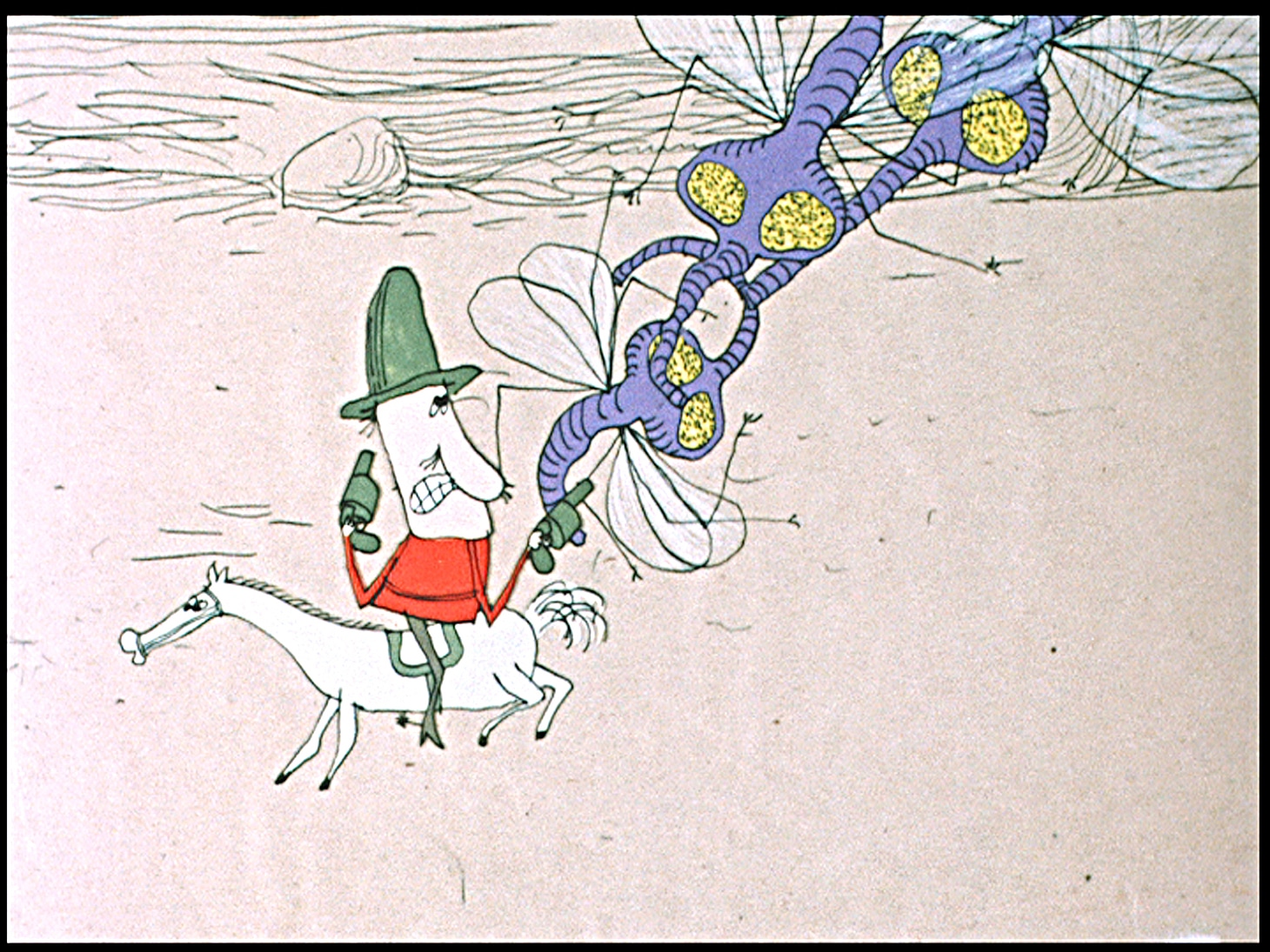 「タフなビリーとジャイアントモスキート」 (c)Krátký Film Praha, a.s. (c)Země pohádek,a.s. ,Zdeněk Miler, Little Mole a. s.