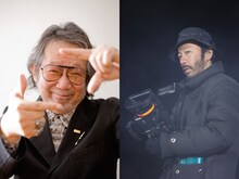 左から大林宣彦、塚本晋也。