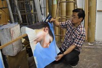 自然乾燥の後、念入りにドライヤーで乾燥させる。