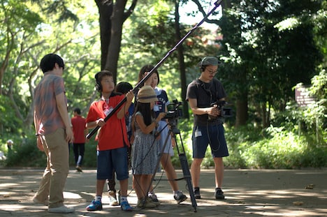 「こども映画教室@ヨコハマ2014」の様子。