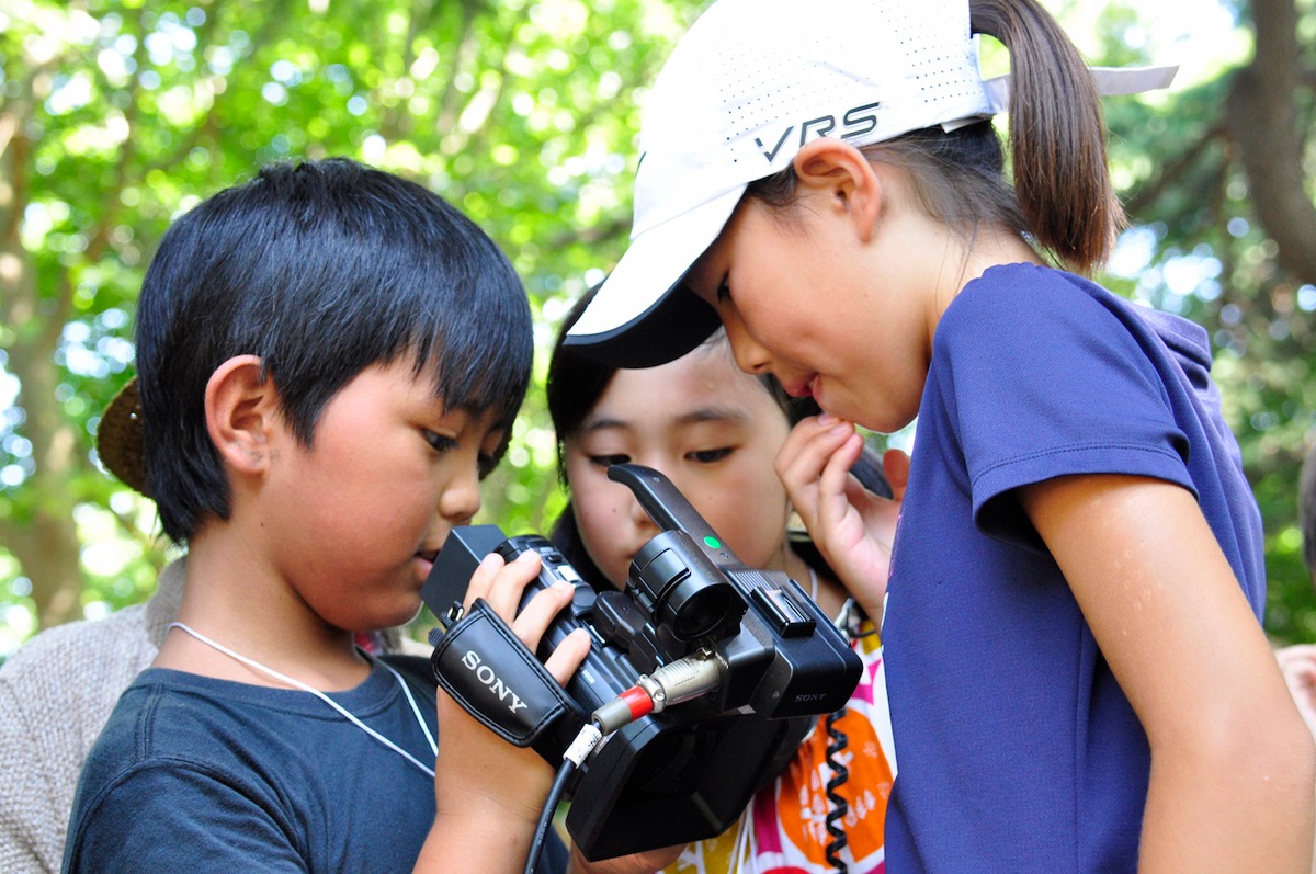 「こども映画教室＠ヨコハマ2014」の様子。