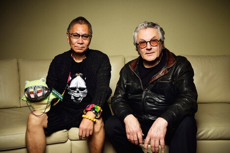 左から三池崇史、ジョージ・ミラー。（写真：金井尭子）