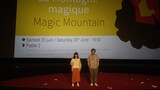 アヌシー国際アニメーション映画祭上映会場にて、左から中内友紀恵、水江未来。（撮影 / 土居伸彰）
