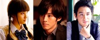 「図書館戦争 BOOK OF MEMORIES」より、左から土屋太鳳、松坂桃李、中村蒼。(c)2015“Library Wars -LM-” Movie Project