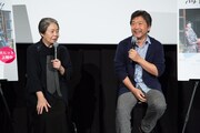 「海街diary」ティーチインイベントの様子。左から樹木希林、是枝裕和。