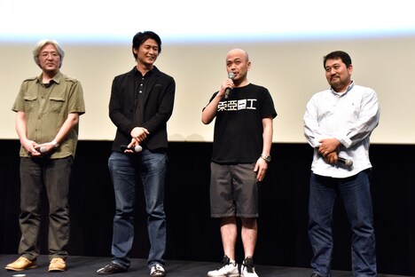 「SFコラボナイト」にて、左から黄瀬和哉、冲方丁、弐瓶勉、瀬下寛之。