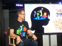 「インサイド・ヘッド」プレゼンテーションに登壇した、監督のピート・ドクター。