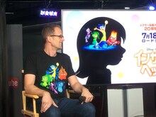 「インサイド・ヘッド」プレゼンテーションに登壇した、監督のピート・ドクター。