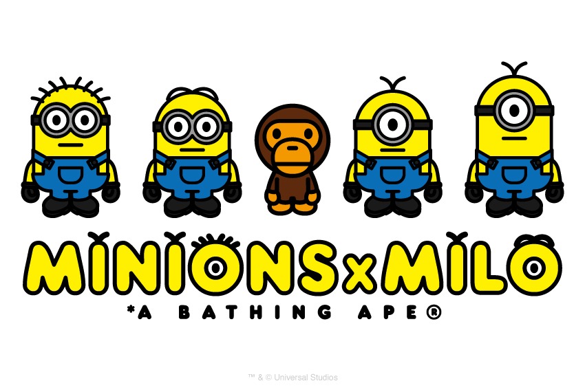 「A BATHING APE(R) / BABY MILO(R) × MINIONS」(c)2015 Universal Studios.