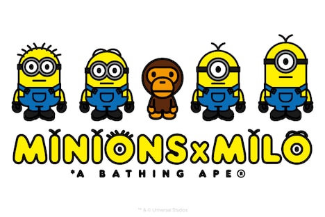 「A BATHING APE(R) / BABY MILO(R) × MINIONS」(c)2015 Universal Studios.