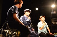 トークの様子。左から森優作、リリー・フランキー、塚本晋也。(c)渡邉俊夫　