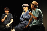 トークの様子。左から森優作、リリー・フランキー、塚本晋也。(c)渡邉俊夫　