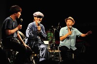 トークの様子。左から森優作、リリー・フランキー、塚本晋也。(c)渡邉俊夫　