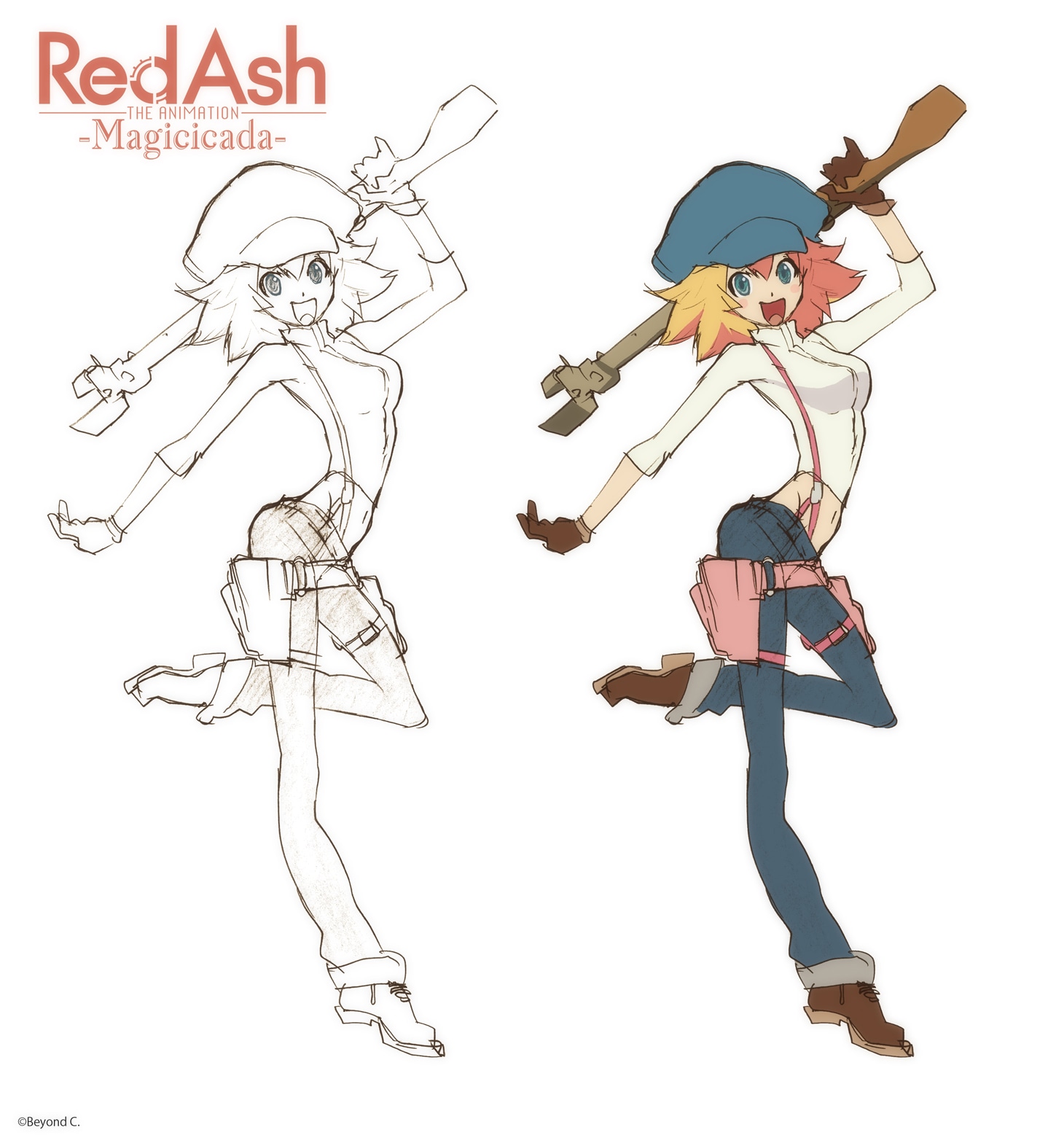 「Red Ash THE ANIMATION -Magicicada-」キャラクターデザイン画 (c)Beyond C.