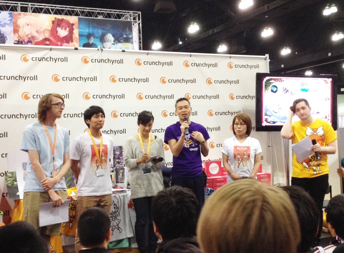 アニメエキスポにて、動画共有サイトCrunchyrollが主催した「RED ASH」ステージイベントの様子。