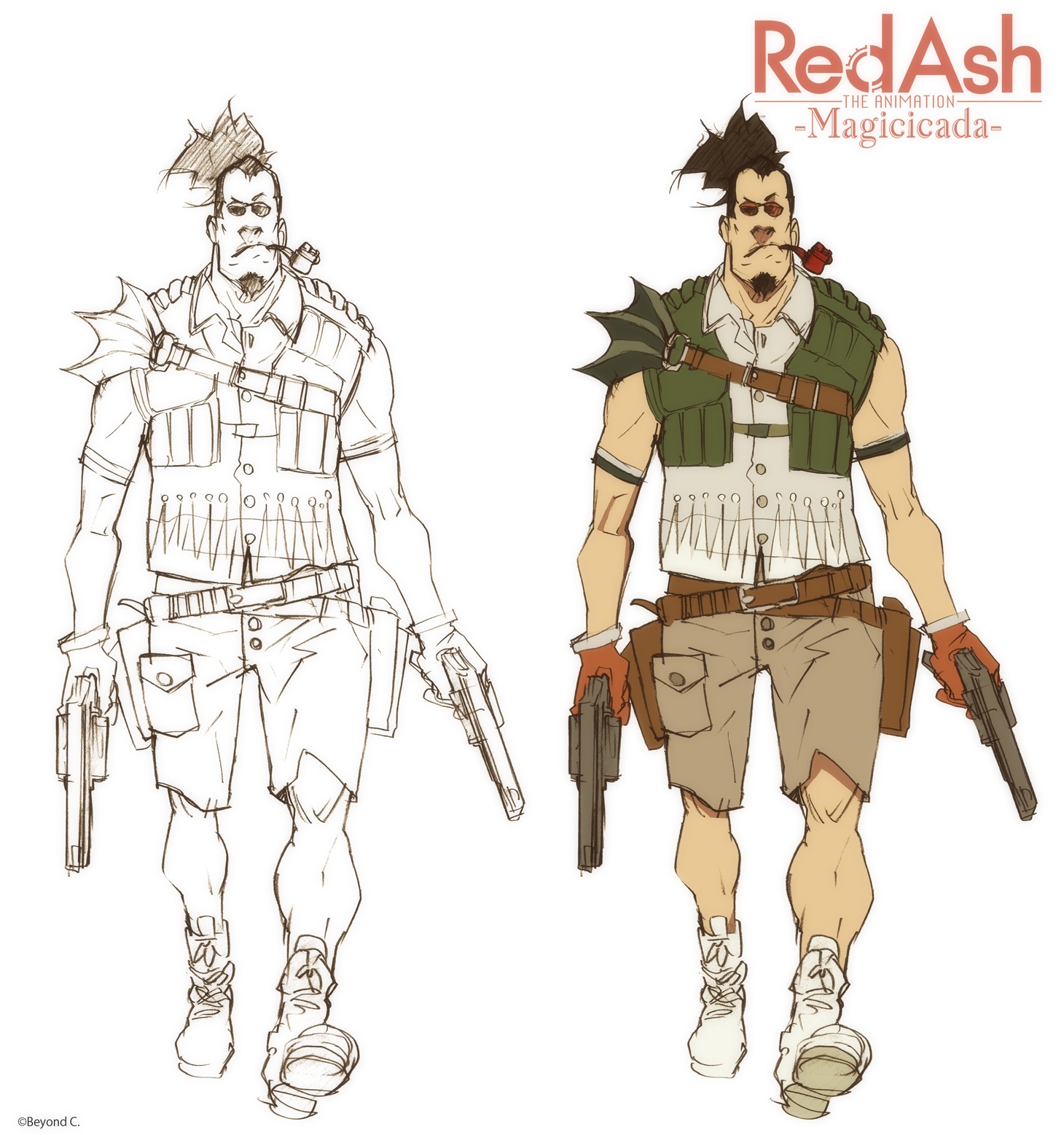 「Red Ash THE ANIMATION -Magicicada-」キャラクターデザイン画 (c)Beyond C.