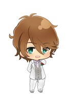 非売品グッズに使用される「星奏学院 SD白スーツ Ver.」の1種。(c)星奏学院オーケストラ部 (c)音楽劇「金色のコルダBS」製作委員会