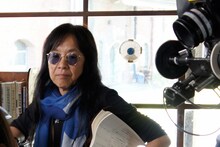 「ノンフィクションW 吠える！映画監督・浜野佐知～私がピンクを撮る理由～」より、浜野佐知。