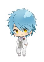 非売品グッズに使用される「星奏学院 SD白スーツ Ver.」の1種。(c)星奏学院オーケストラ部 (c)音楽劇「金色のコルダBS」製作委員会