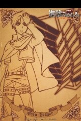 「Tカード（進撃の巨人デザイン）」所持者を対象に、抽選で当たるオリジナルA6メモ（エレン）。(c)諫山創・講談社／「進撃の巨人」製作委員会