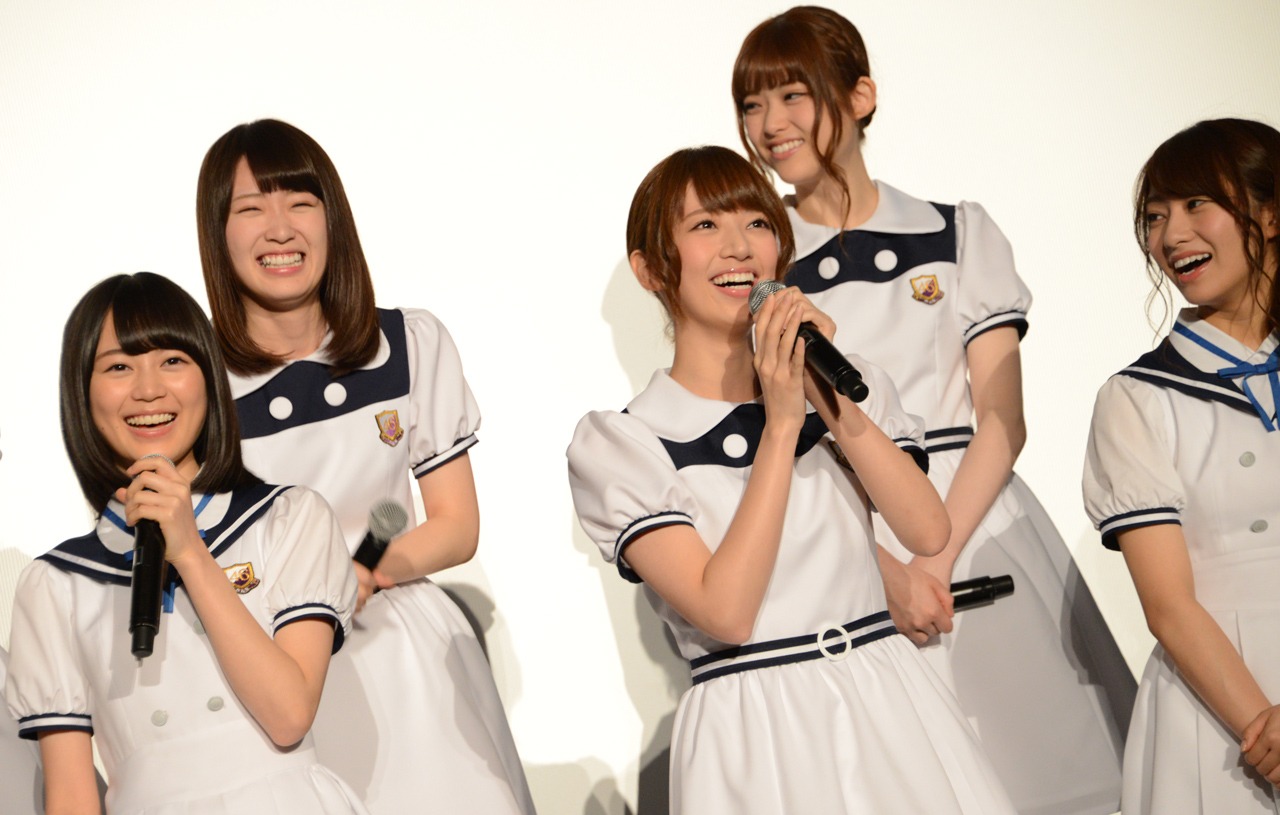 「悲しみの忘れ方 Documentary of 乃木坂46」舞台挨拶の様子。