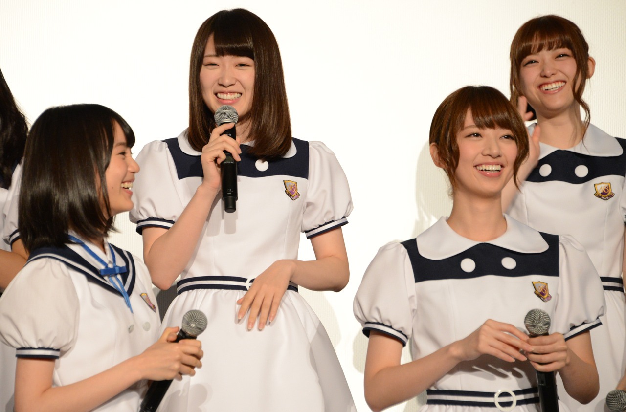 「悲しみの忘れ方 Documentary of 乃木坂46」舞台挨拶の様子。