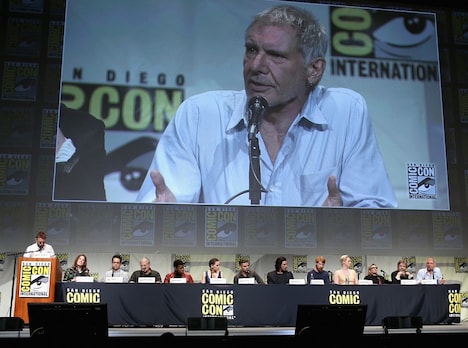 「スター・ウォーズ/フォースの覚醒」プレゼンテーションの様子。(c)2015 Lucasfilm Ltd. & TM. All Rights Reserved