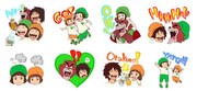 GREEN DA・KA・RA×「バケモノの子」コラボレーションLINEスタンプ