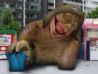 東京ドームシティ アトラクションズの巨人設置イメージ。(c)諫山創・講談社／「進撃の巨人」製作委員会