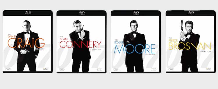 007」シリーズ豪華ソフト一斉発売、スチールブック仕様や俳優別  