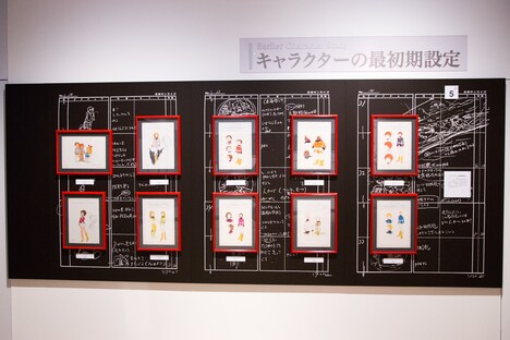 「機動戦士ガンダム展 THE ART OF GUNDAM」会場の様子。