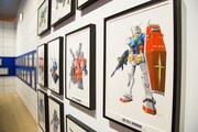 「機動戦士ガンダム展 THE ART OF GUNDAM」会場の様子。
