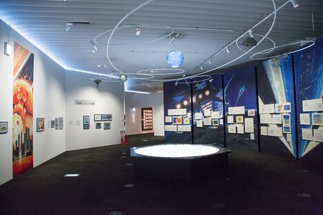 「機動戦士ガンダム展 THE ART OF GUNDAM」会場の様子。