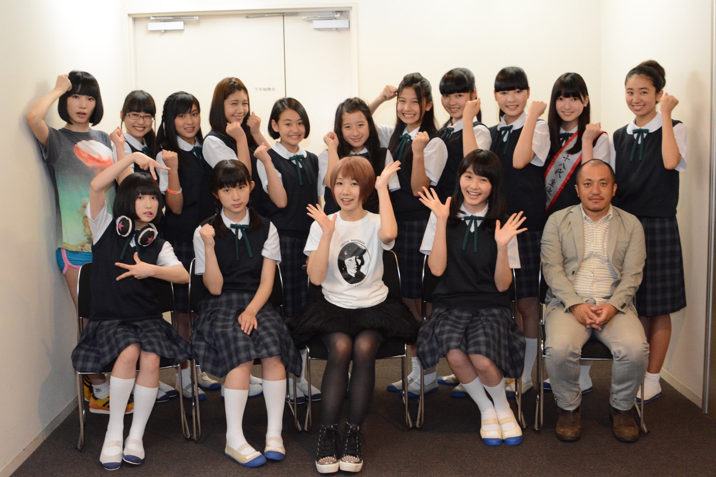 「～みんなでみようよ！桃山女子学院・校内映画上映会!?～」出演者たち。