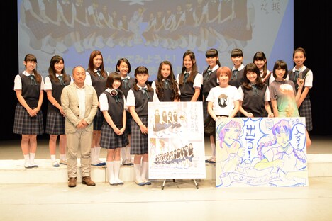 「女子の事件は大抵、トイレで起こるのだ。」上映イベント「~みんなでみようよ!桃山女子学院・校内映画上映会!?~」の様子。