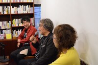 左から中川右介、大林宣彦、大林千茱萸。