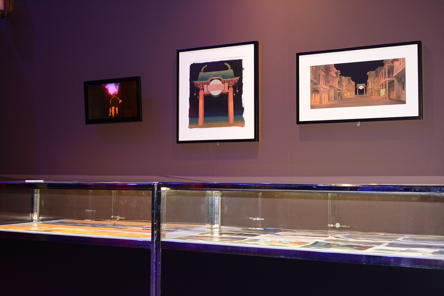 「バケモノの子」展の様子。