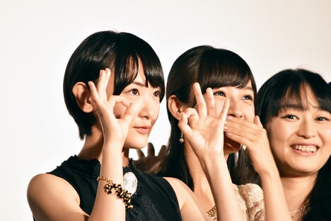 左から生駒里奈、前田希美、今井麻美。